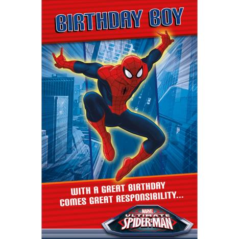 Birthday Boy Spiderman Birthday Card £1.89